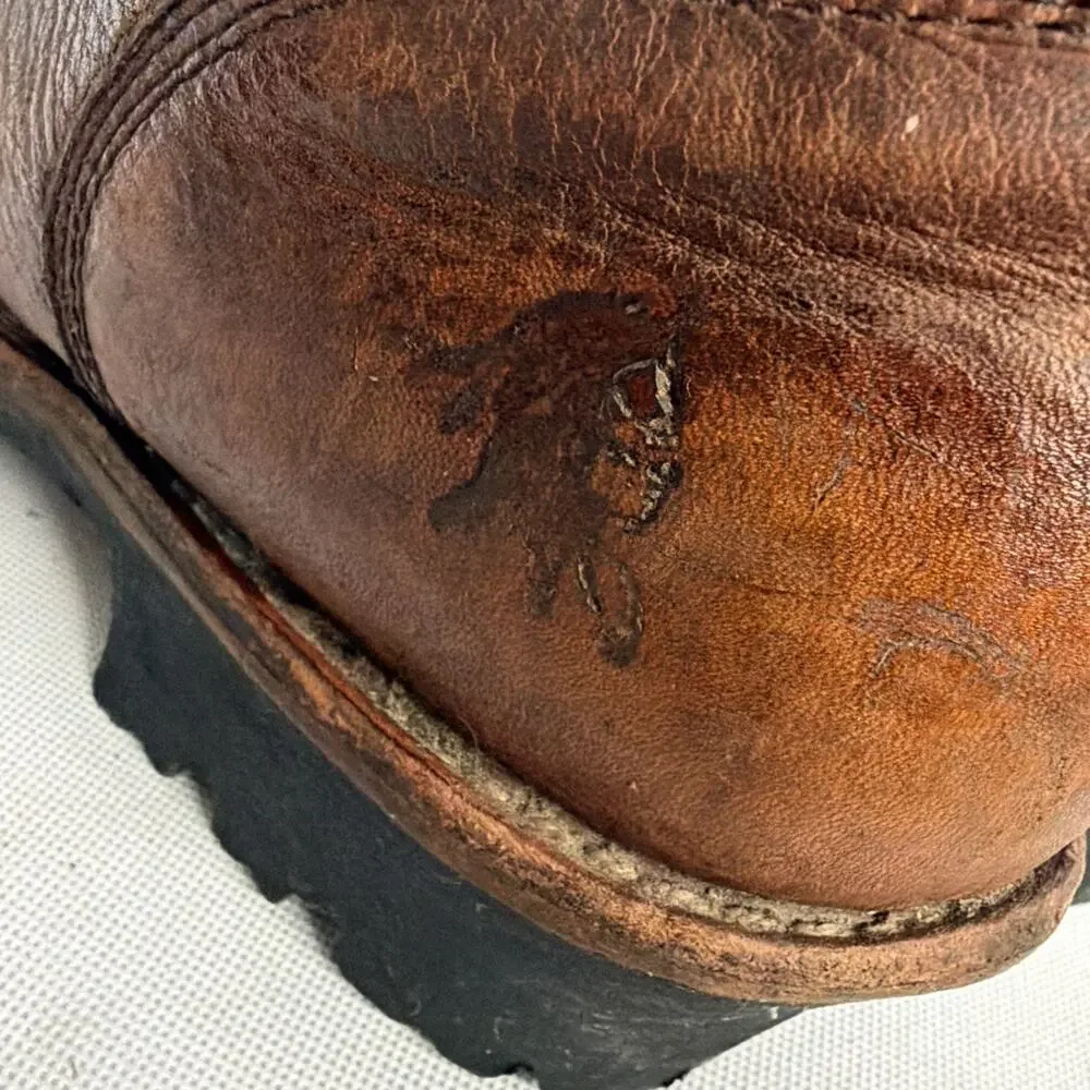 Chippewa Boots Men's 14 W Paladin Waterproof Steel Toe Brown Logger 73060
